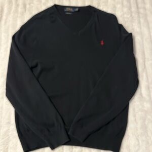 Polo Ralph Lauren Men’s V-Neck Pima Cotton Light Sweater size Large